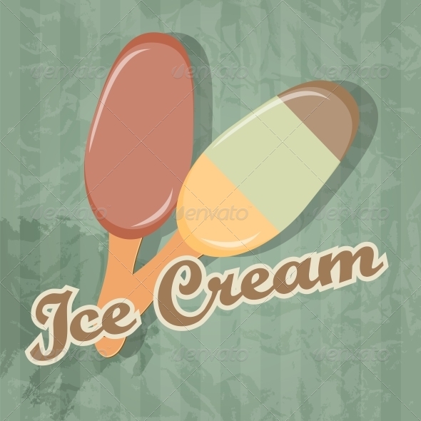 Retro Ice Cream background - Birthdays Seasons/Holidays