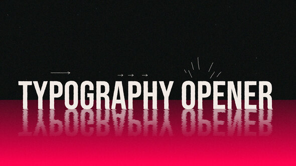 Modern Typography Opener Video Openers template preview