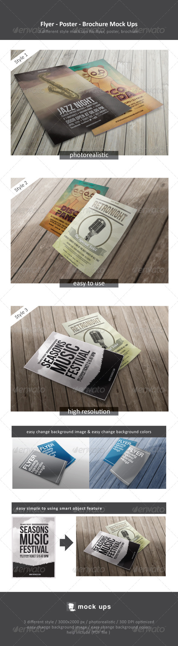 Flyer - Poster - Brochure Mock Ups - Flyers Print