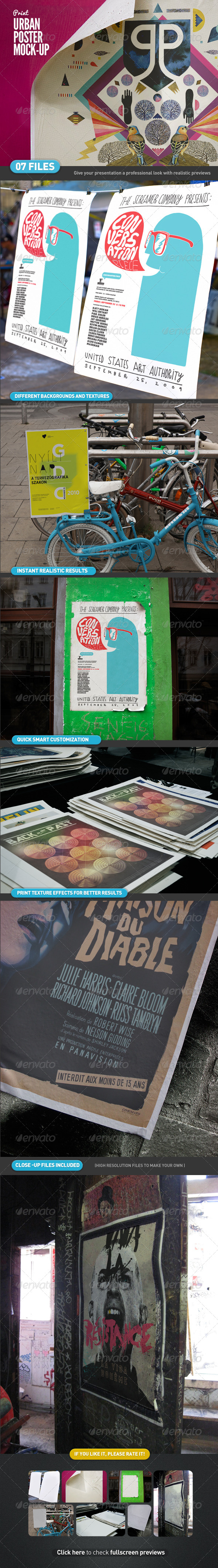 Urban Poster Mock-Up - Posters Print
