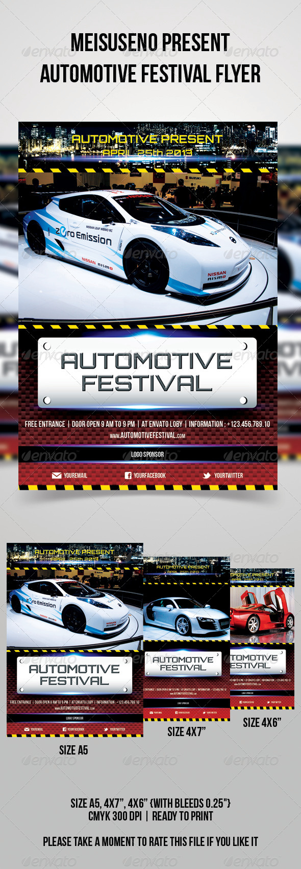 Automotive Festival Flyer - Sports Events