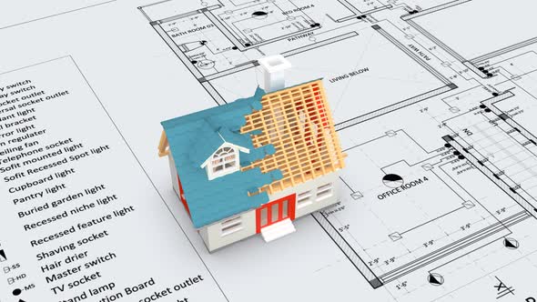 House Building Animation Top View