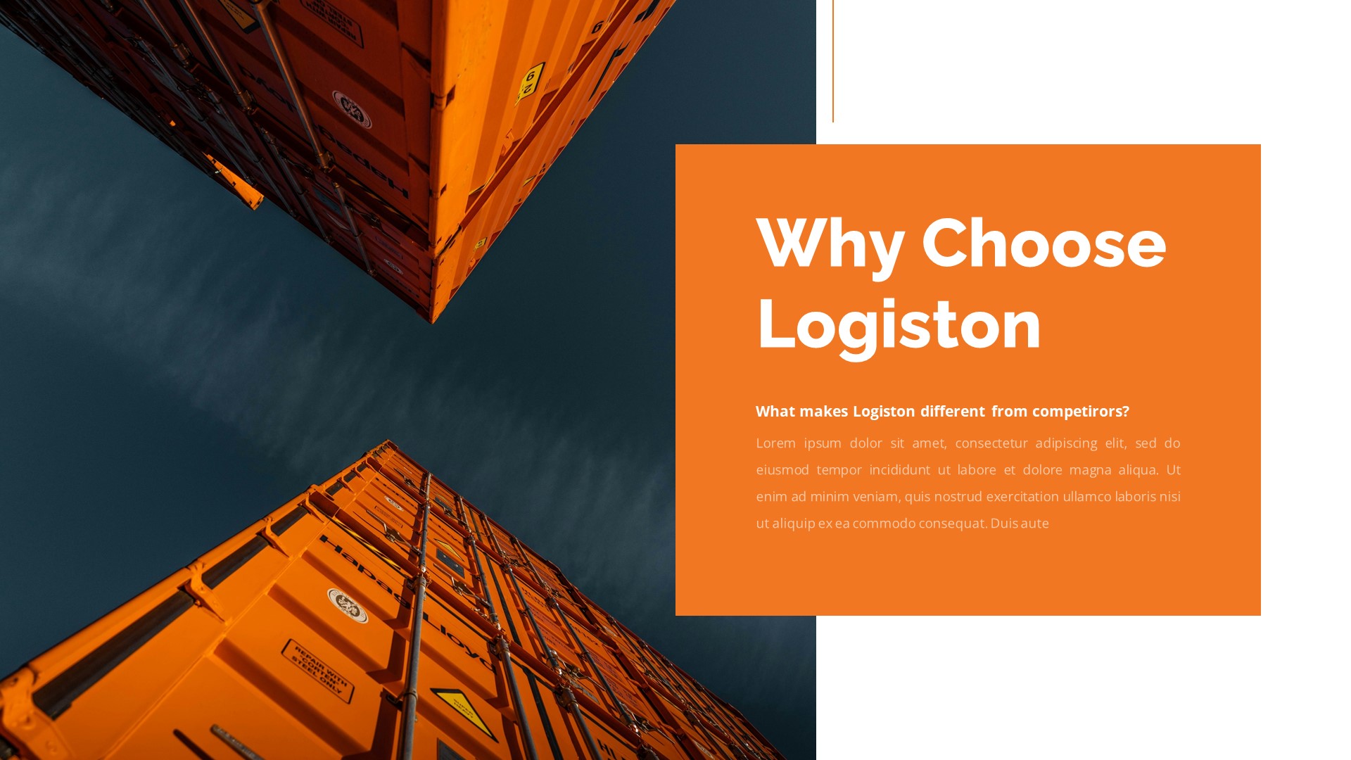 Logiston – Logistic Google Slides Template, Presentation Templates