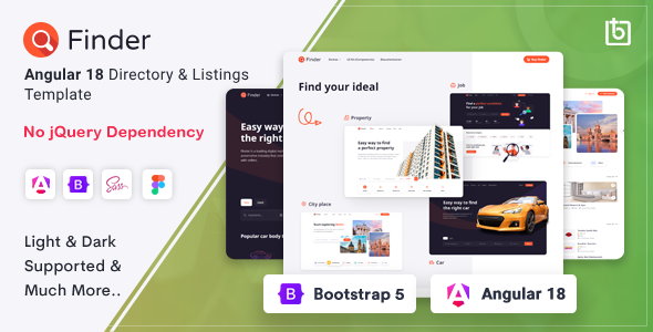 Finder - Angular 18 Directory & Listings Template