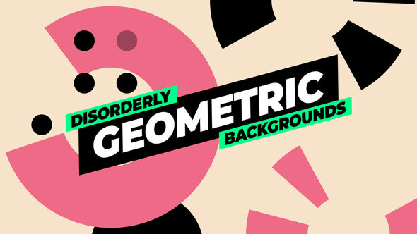Geometric Backgrounds Elements template preview