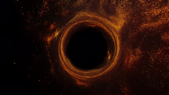 Abstract Motion Background Shining Gold Particles. Shimmering Glittering Particles alt