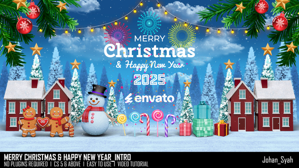 Merry Christmas & Happy New Year_Intro Openers template preview