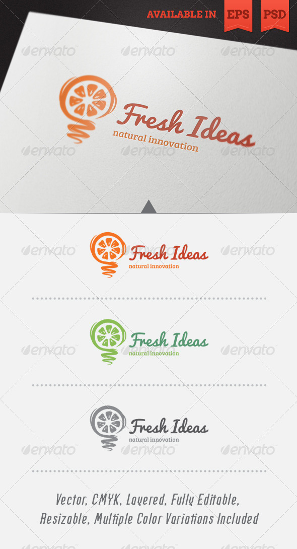 Fresh Ideas Logo Template - Abstract Logo Templates