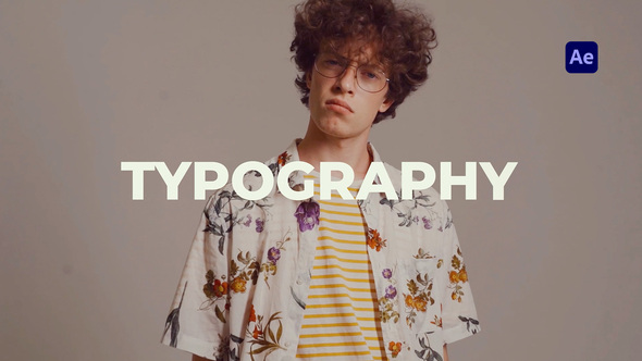 Typography Slideshow Opener Openers template preview