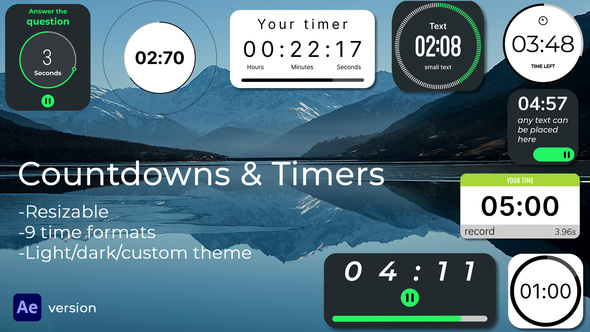 Countdowns & Timers Elements template preview
