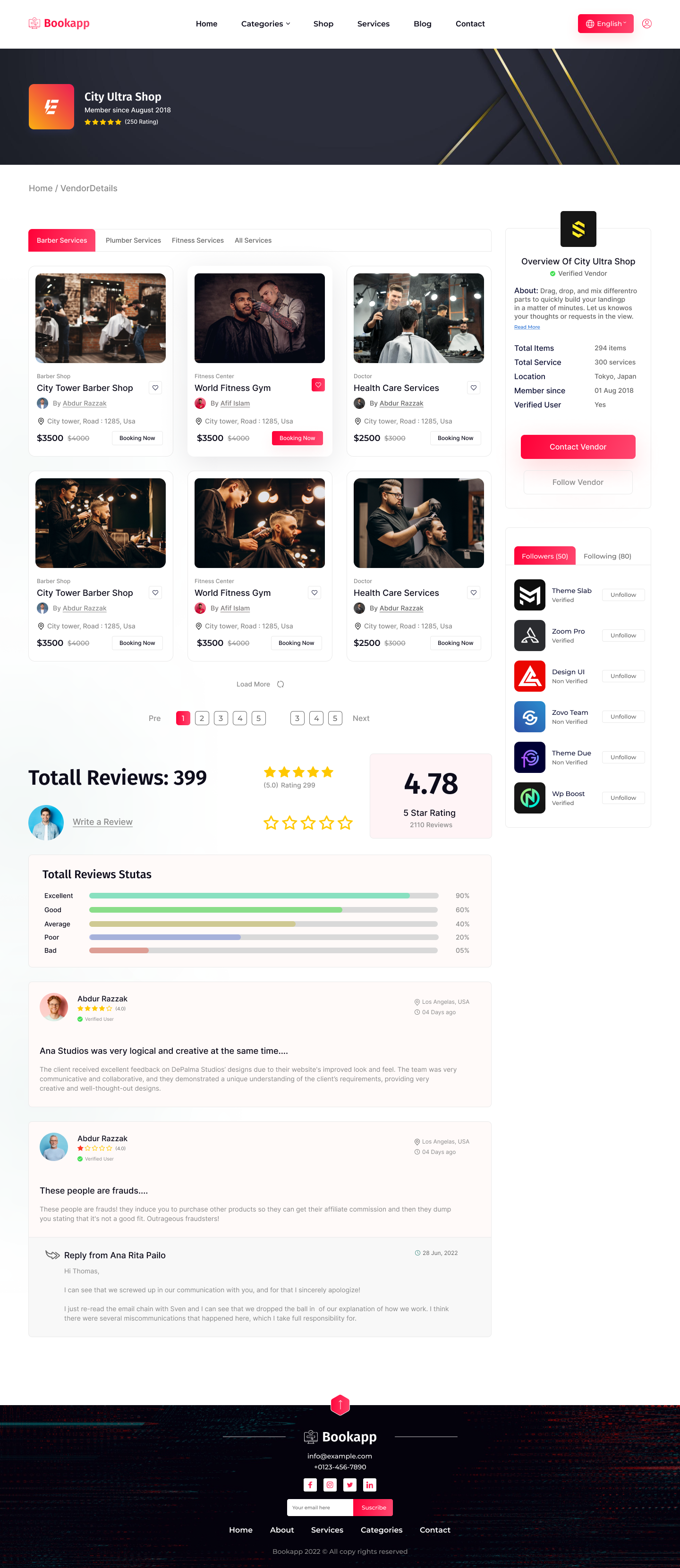 BookApp - Appointment Booking Website HTML Template by KreativDev ...