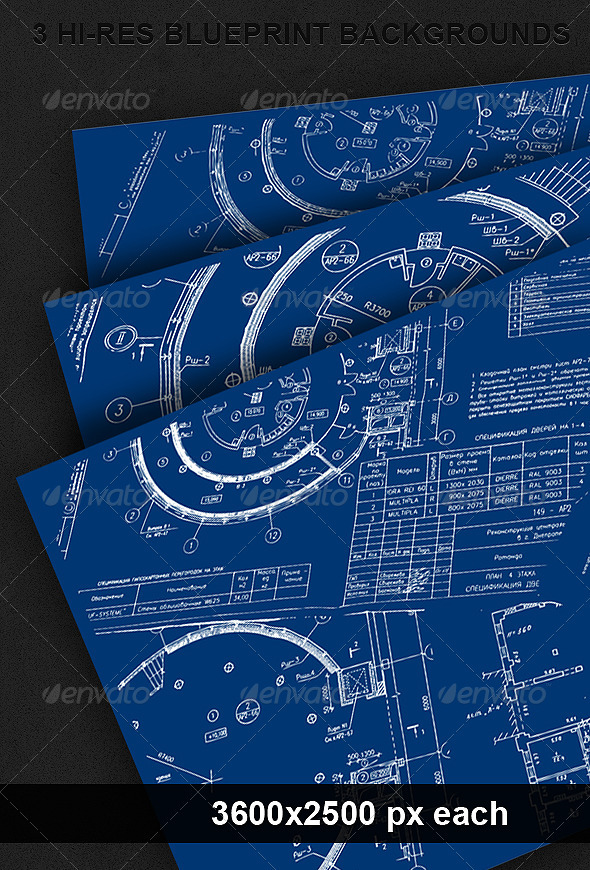 3 Blueprint Backgrounds