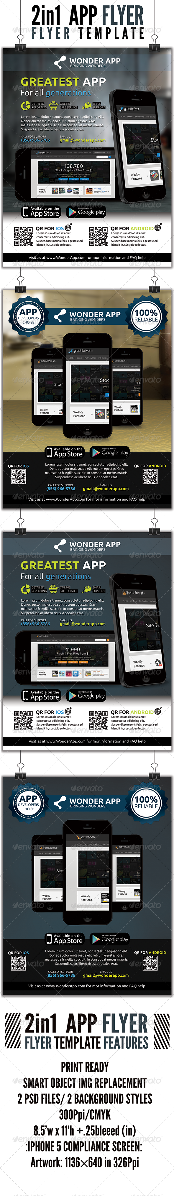 2 in 1 APP Flyer - Corporate Flyers