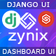 Zynix - Django Bootstrap Admin Dashboard Template