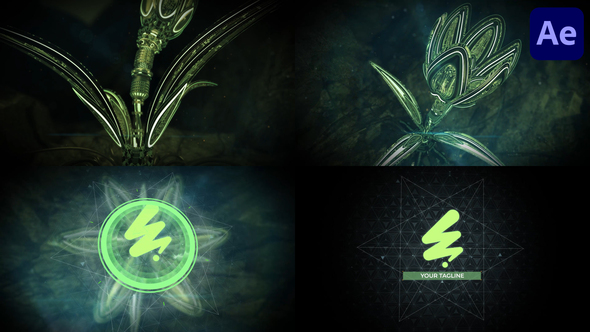 Rise High Tech Logo for After Effects Logo Stings template preview