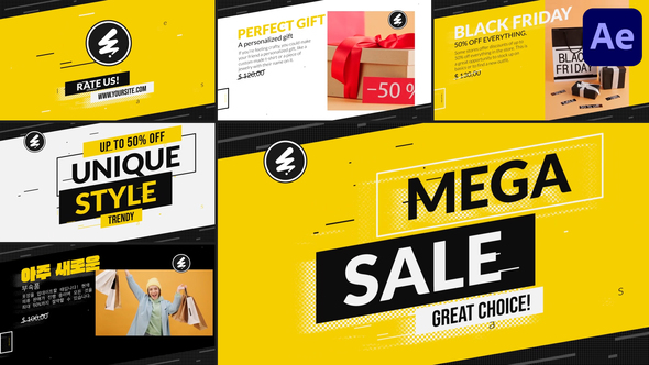 Mega Sale for After Effects Openers template preview