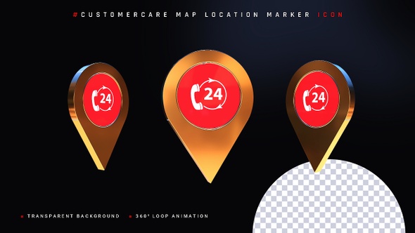 Customercare Location Map Icon