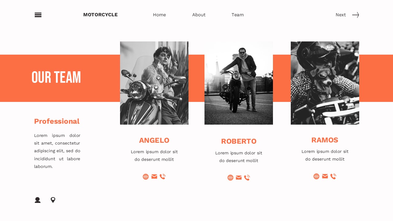 Motorcycle - Motorcycle Powerpoint Templates, Presentation Templates