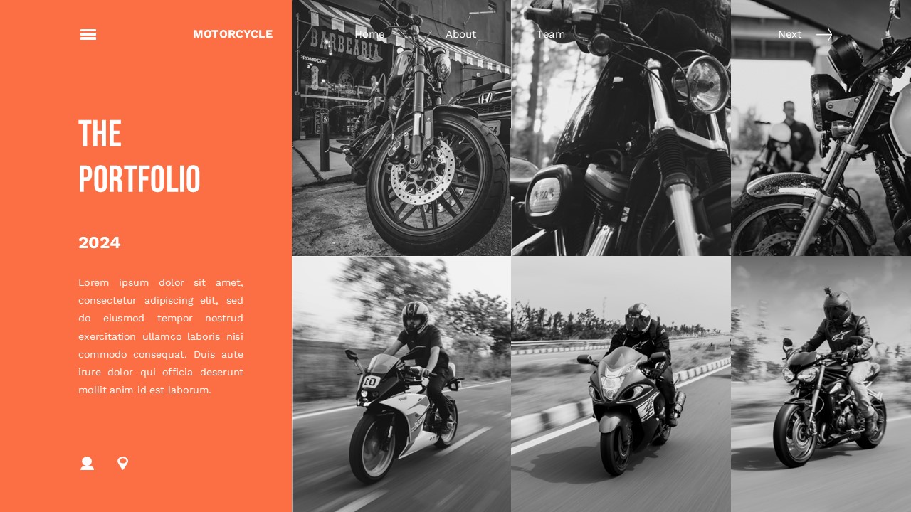 Motorcycle - Motorcycle Powerpoint Templates, Presentation Templates