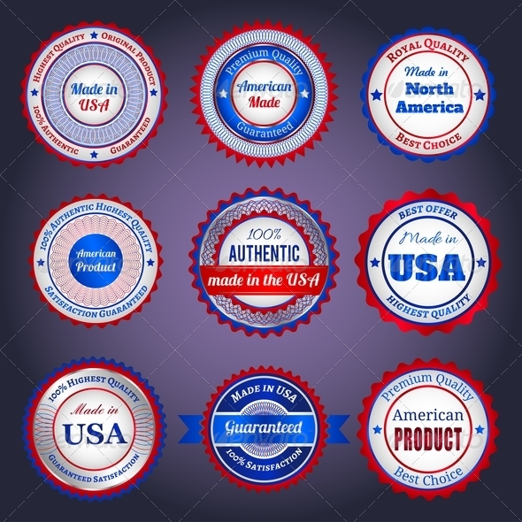 Labels and Stickers on Made in the USA - Retail Commercial / Shopping