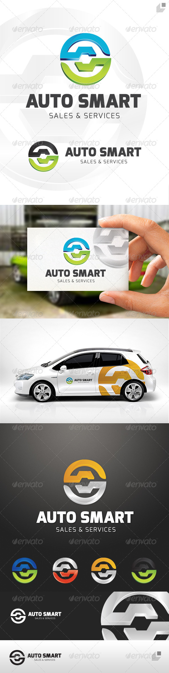 Auto Smart Logo - 3d Abstract