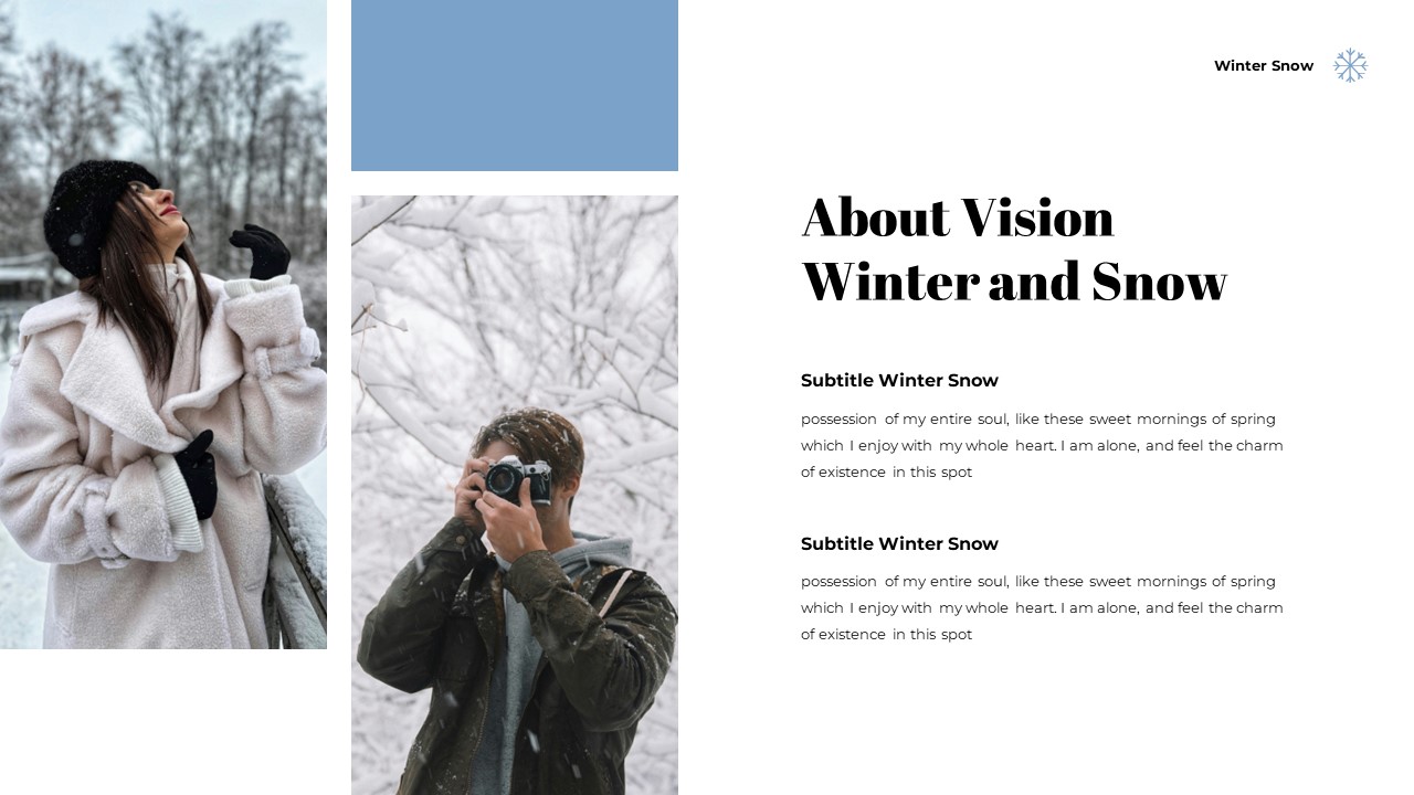 Winter Snow PowerPoint Template, Presentation Templates | GraphicRiver