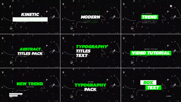 Abstract Titles | After Effects Titles template preview