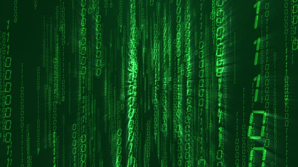 Digital Rain Information Falling alt