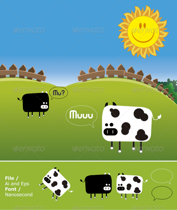 Muu Cow - Animals Characters