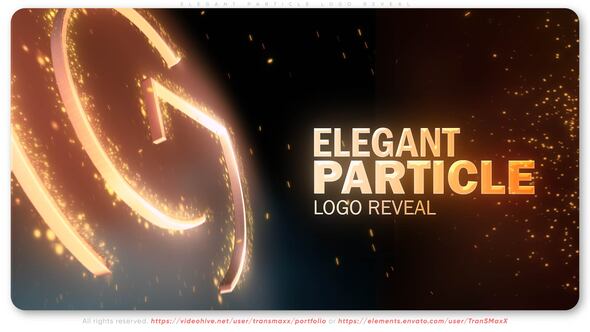 Elegant Particle Logo Reveal Logo Stings template preview