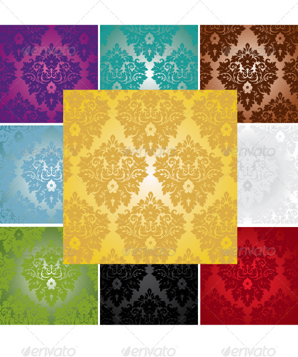 Damask Seamless Pattern - Backgrounds Decorative