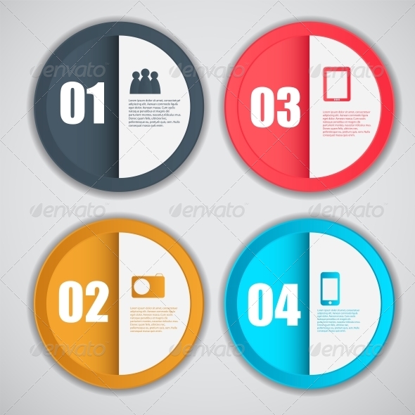 Infographic Template Illustration - Web Technology