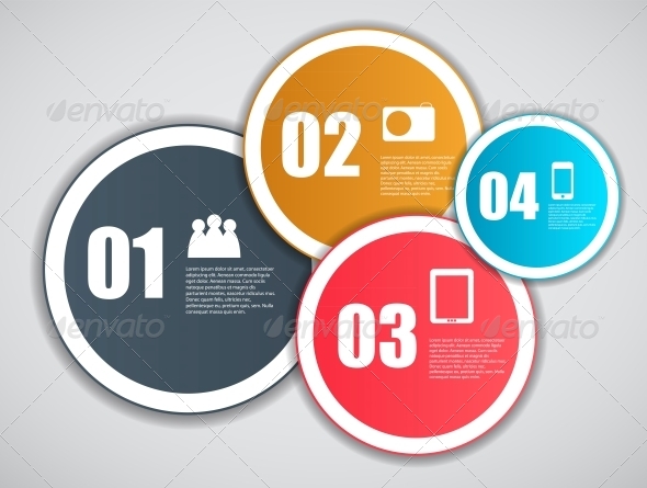 Infographic Template Illustration - Web Technology