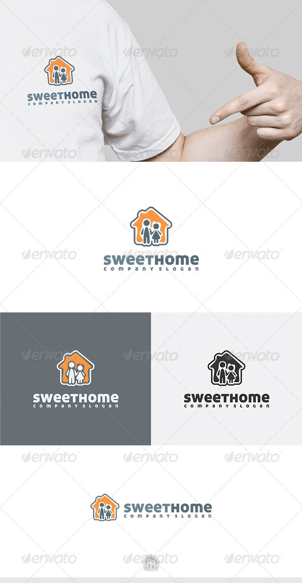 Sweet Home Logo - Buildings Logo Templates