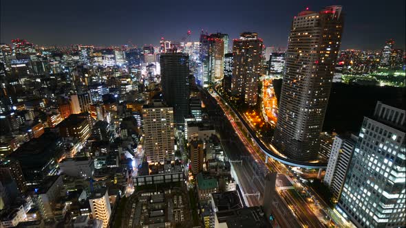 Beautiful architecture building in Tokyo city Japan alt