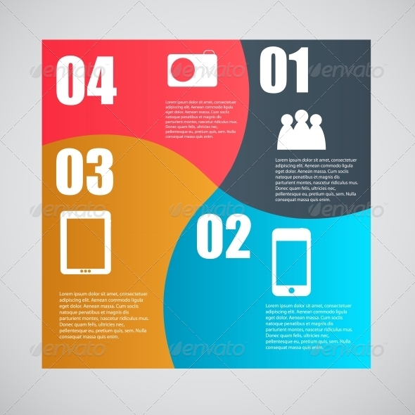 Infographic Template Illustration - Web Technology