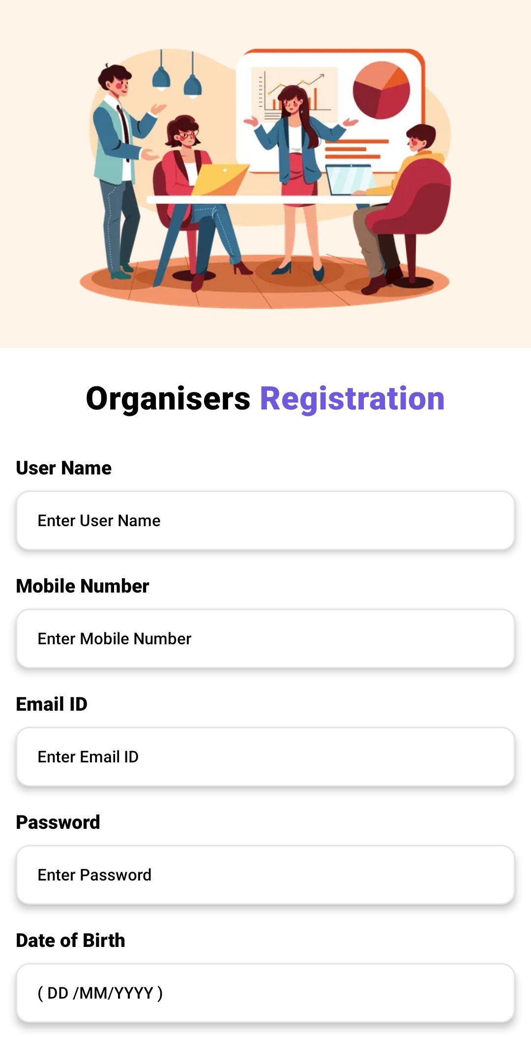 Event Ticket Booking App UI - React Native Template for Users & Event Organizers - 3