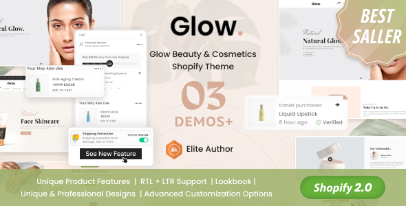 Glow - Beauty & Cosmetics Shopify Theme