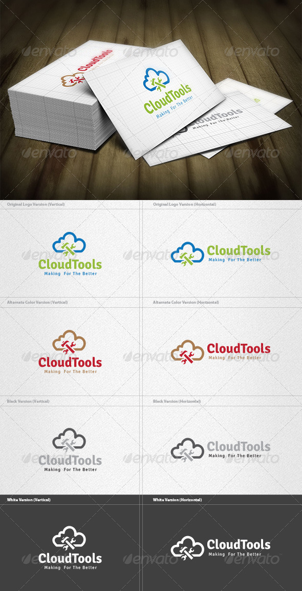 Cloud Tools Logo - Objects Logo Templates