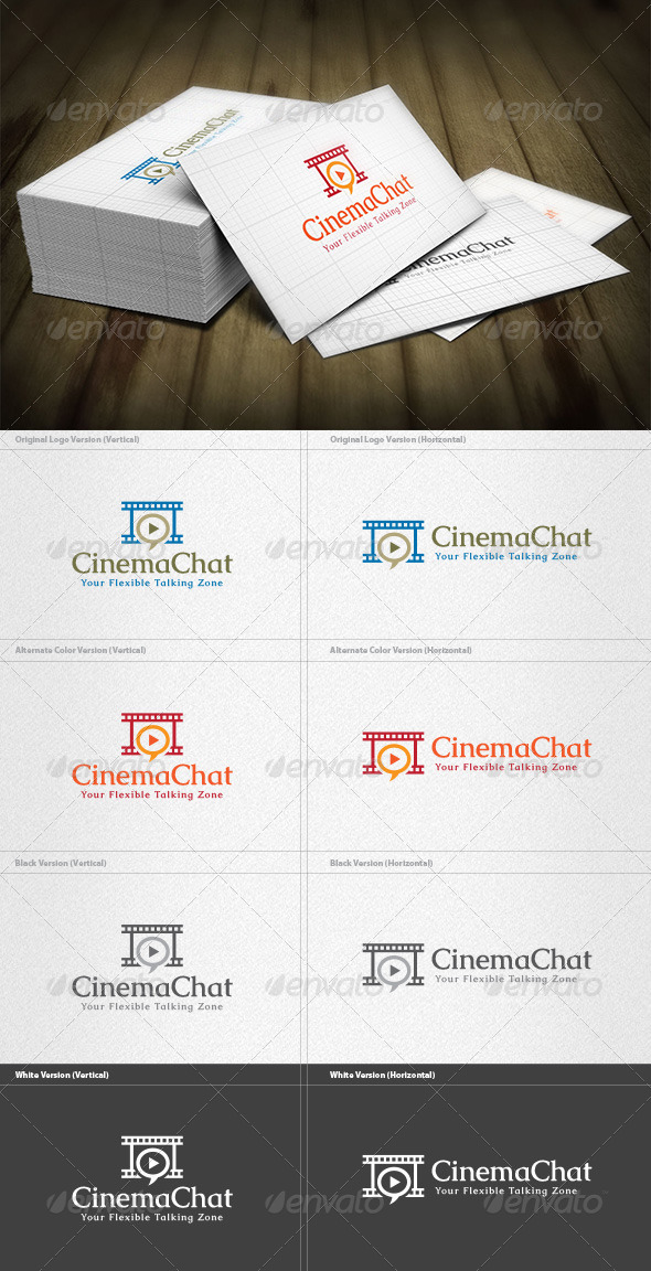 Film Chat Club Logo - Vector Abstract
