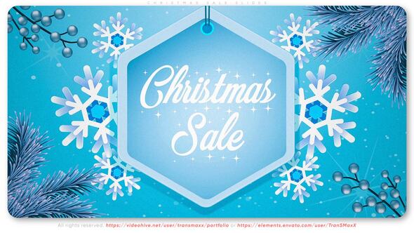Christmas Sale Slides Openers template preview