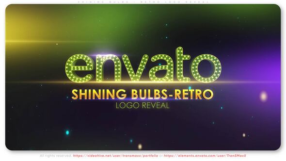 Shining Bulbs - Retro Logo Reveal Logo Stings template preview