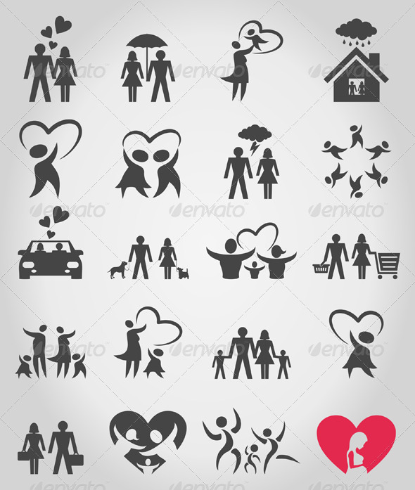 Icons a Family 8 - People Characters