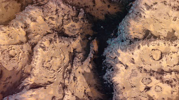 Mars Drone Flight - Top Down View
