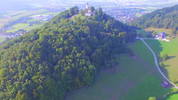 Aerial view of Austria mountains