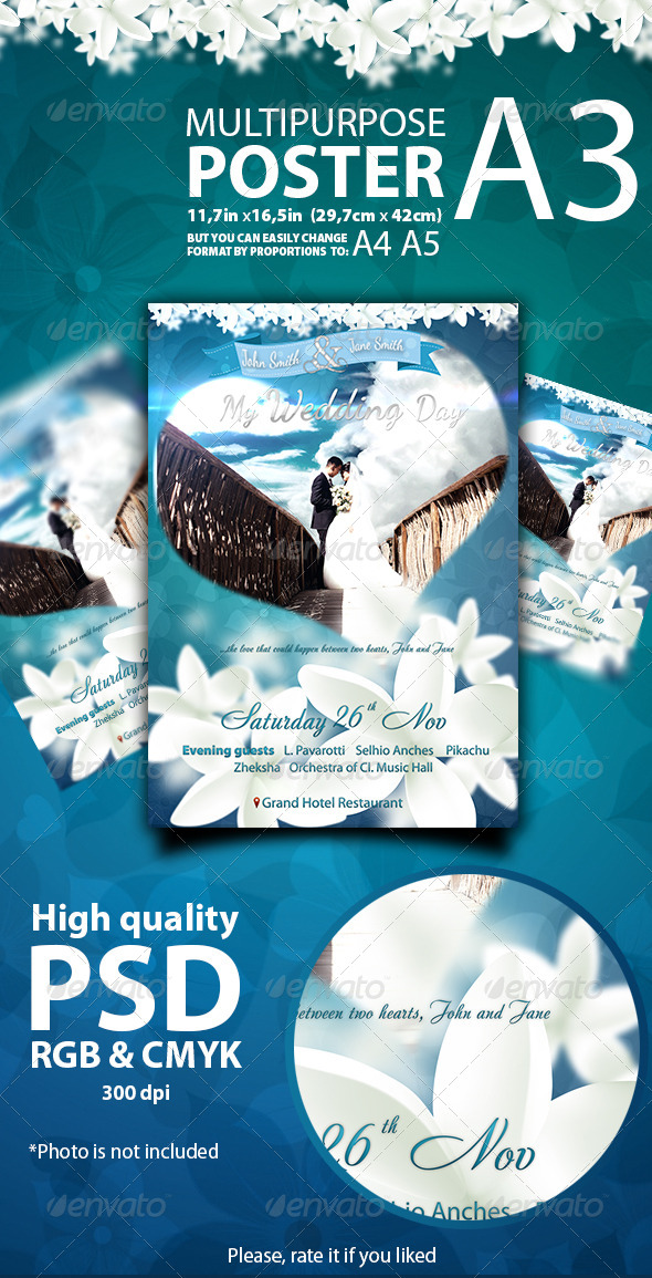 Cute Wedding Poster - Clubs & Parties Events