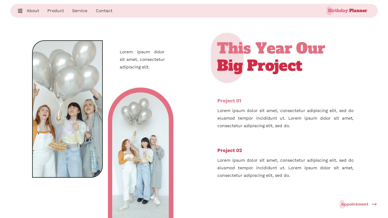 Birthday Planner - Birthday Google Slide Templates, Presentation Templates