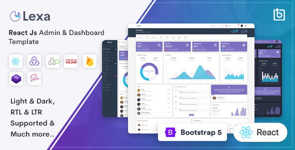 Lexa - React Admin & Dashboard Template