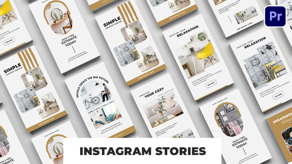 Interior Instagram Stories Premiere Pro template preview