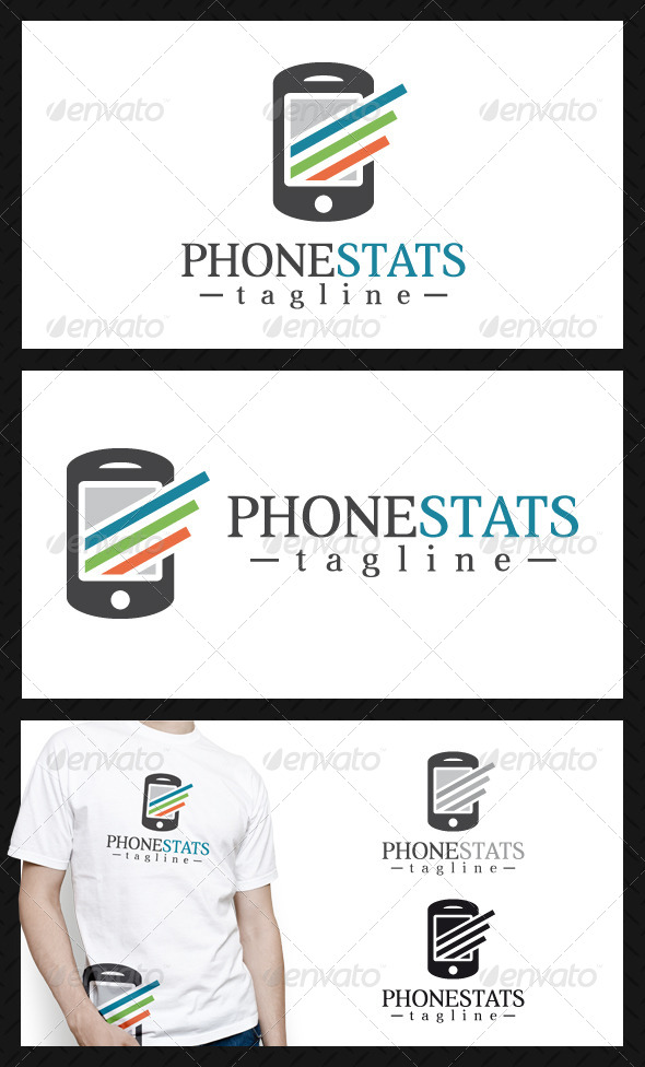 Phone Stats Logo Template - Objects Logo Templates